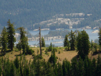 Lake Tahoe from the top of Mount Reba